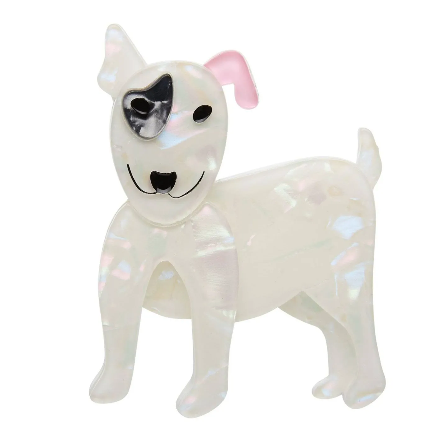Erstwilder Willie The White Dog Brooch^ Brooches