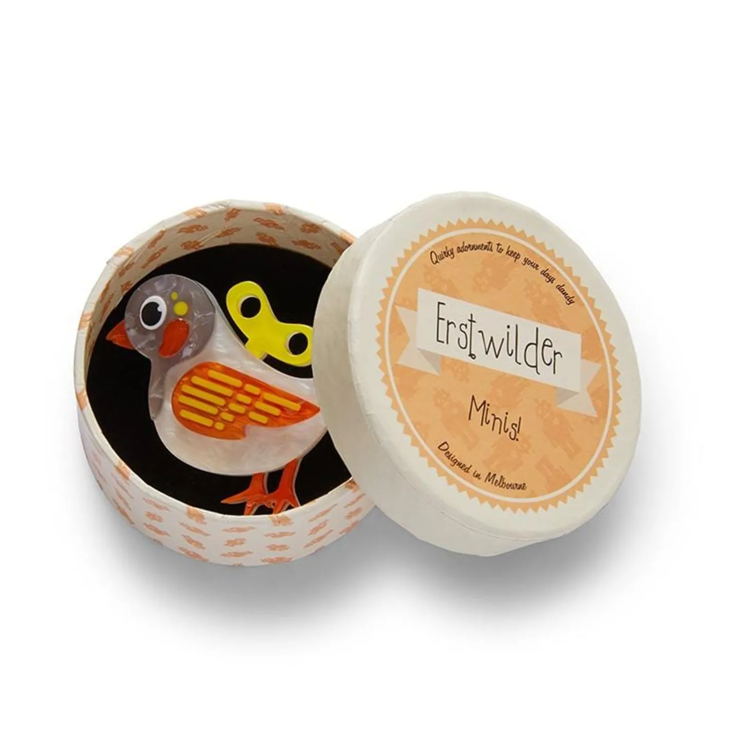 Erstwilder Wind-Up Whimsy Mini Brooch^ Brooches
