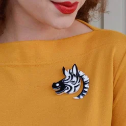 Erstwilder Zesty Zebra Brooch^ Brooches